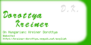 dorottya kreiner business card